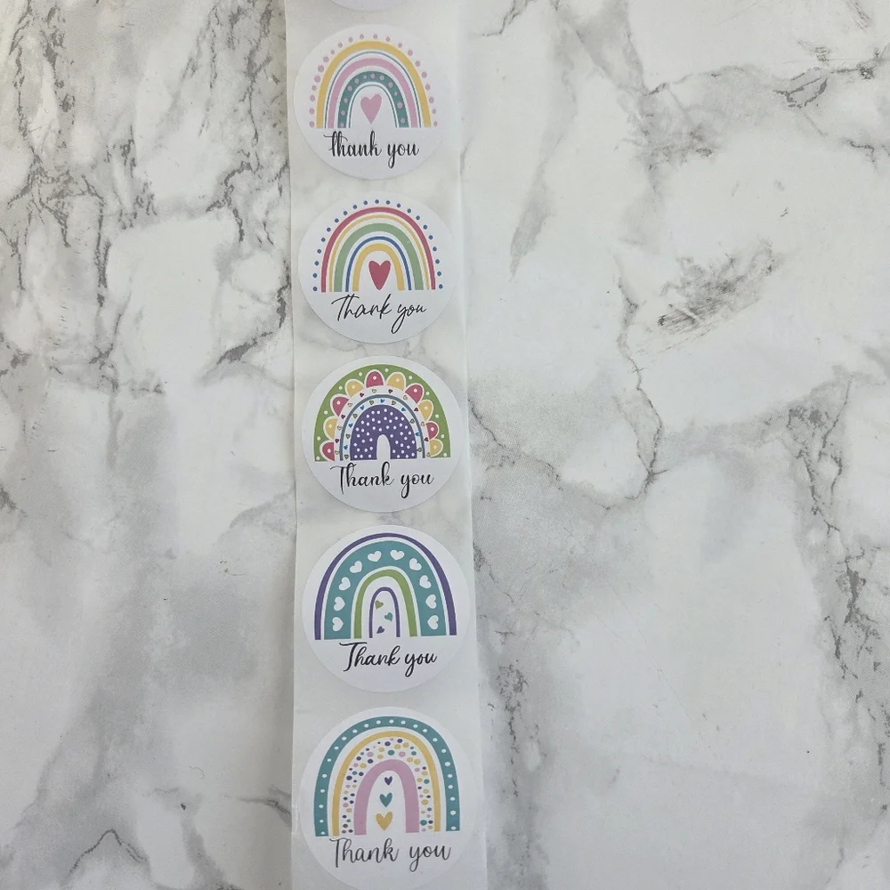 550 Pack Thank you Cards Rainbows Insert Cards 4x6